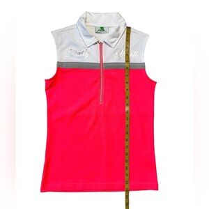 Daily Sports Sleeveless‎ 1/4 Zip Golf Polo Size S